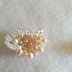 unknown Jewelry - PEARLS Cluster COCKTAIL Ring unknown Jewelry - PEARLS Cluster COCKTAIL Ring